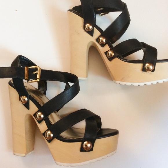 Bebe wooden heeled sandals - Picture 2 of 3